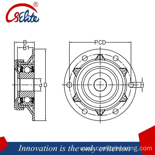 AH-16A-01 Disc Opener Agriculture Bearing with Bearing Seat